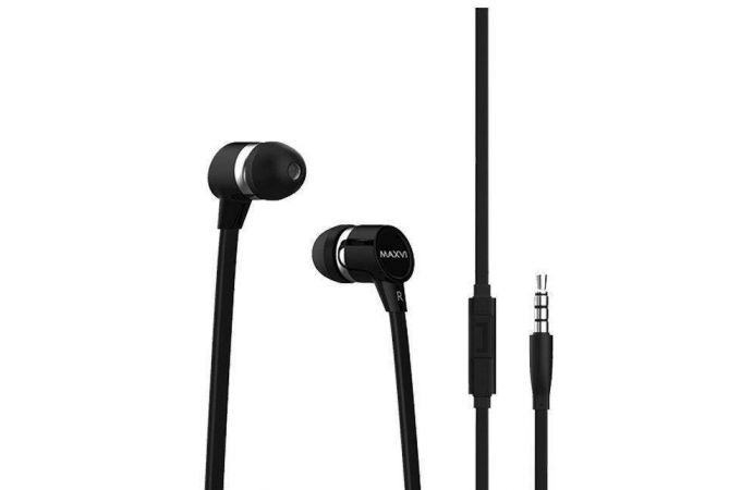 Наушники вакуумные проводные Maxvi MHF-14 (черный)