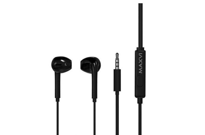 Наушники вакуумные проводные Maxvi MHF-15 (черный)