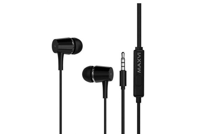 Наушники вакуумные проводные Maxvi MHF-16 (черный)