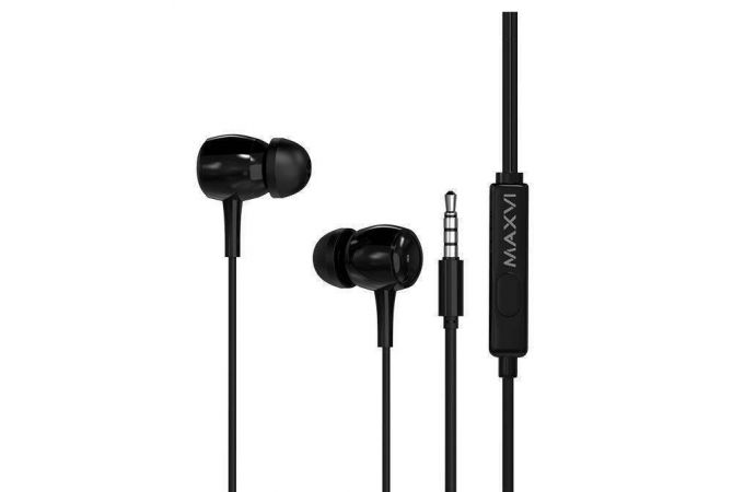 Наушники вакуумные проводные Maxvi MHF-17 (черный)