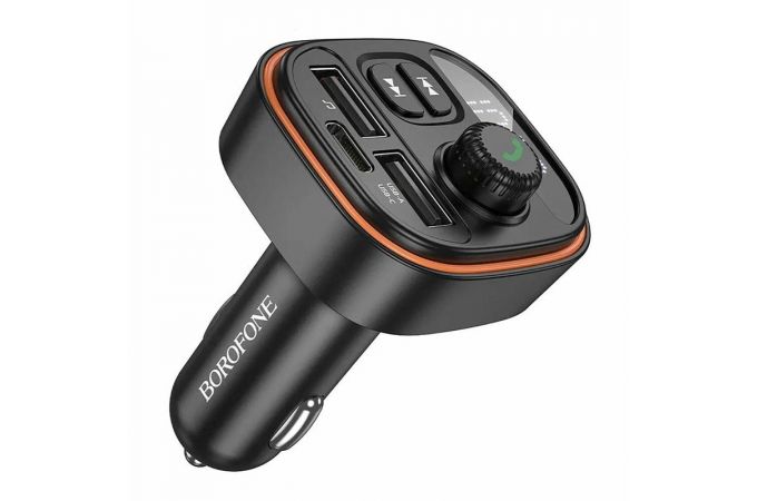 FM-Модулятор BOROFONE BC59 Heroic BT v.5.4, 2 x USB-A, Type-C 3A (Черный)