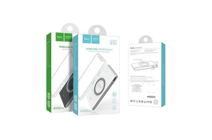 Универсальный дополнительный аккумулятор Power Bank HOCO B32 + БЗ 10W (8000 mAh) (черный)