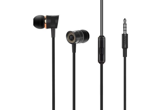 Наушники вакуумные проводные HOCO M37 pleasant sound (черный)