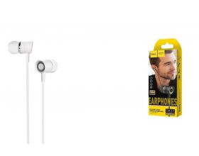 Наушники вакуумные проводные HOCO M37 pleasant sound (белый)