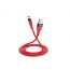 Кабель USB - USB Type-C HOCO U53, 5A (красный) 1,2м (в оплетке)