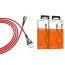 Кабель USB - MicroUSB BOROFONE BU23 2,4A (красный) 1,2м (в оплетке)
