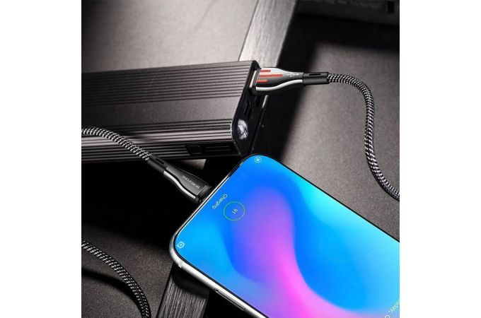 Кабель USB - USB Type-C BOROFONE BU23, 2,4A (серый) 1,2м (в оплетке)