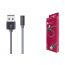 Кабель USB - Lightning BOROFONE BX26, 2,4A (серый) 1м (в оплетке, угловой)