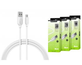 Кабель USB - MicroUSB BOROFONE BX14 2A (белый) 3м (LinkJet)