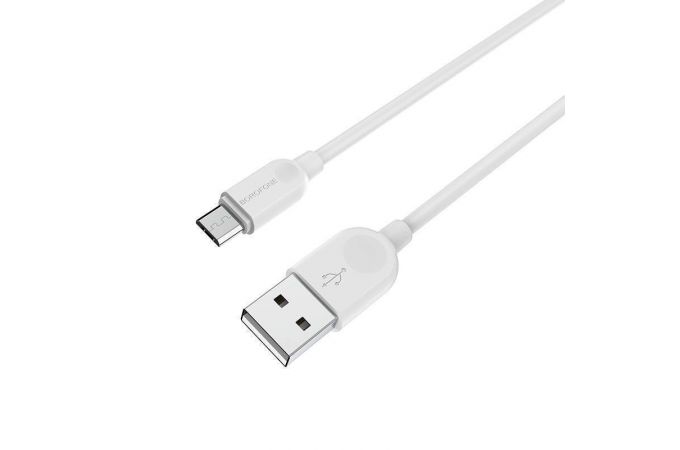 Кабель USB - MicroUSB BOROFONE BX14 2A (белый) 3м (LinkJet)