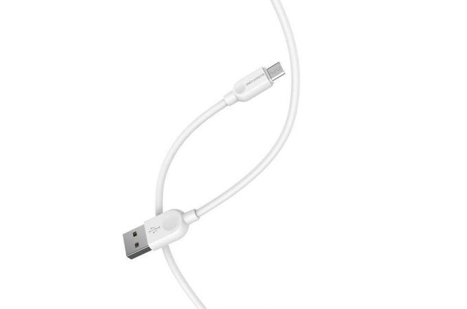 Кабель USB - MicroUSB BOROFONE BX14 2A (белый) 3м (LinkJet)
