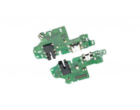 Шлейф для Huawei Honor 10i/ 20e с разъемом зарядки + разъем гарнитуры (плата)