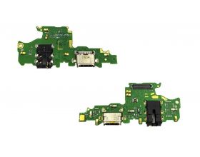 Шлейф для Huawei Honor View 10 с разъемом зарядки + разъем гарнитуры (плата)