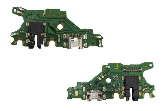 Шлейф для Huawei Nova 3 i с разъемом зарядки + разъем гарнитуры (плата)