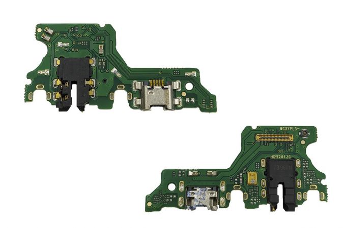 Шлейф для Huawei P40 Lite E с разъемом зарядки + разъем гарнитуры (плата)