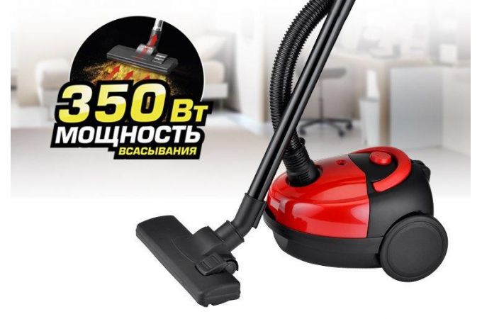 Пылесос CENTEK CT-2518 черно-красный 1800/350 Вт, 1.5л ткан.мешок