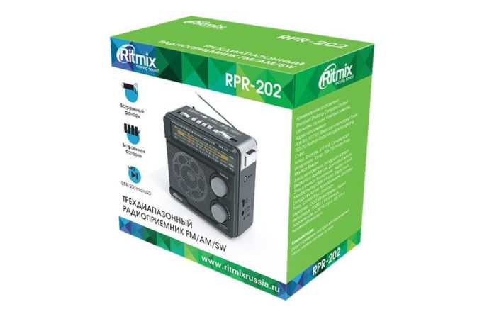 Радиоприемник Ritmix RPR-202 Black