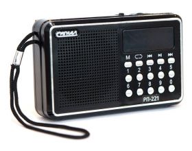 Радиоприемник Сигнал РП-221 FM 88-108МГц, акб 400mA/h, USB/microSD, дисплей