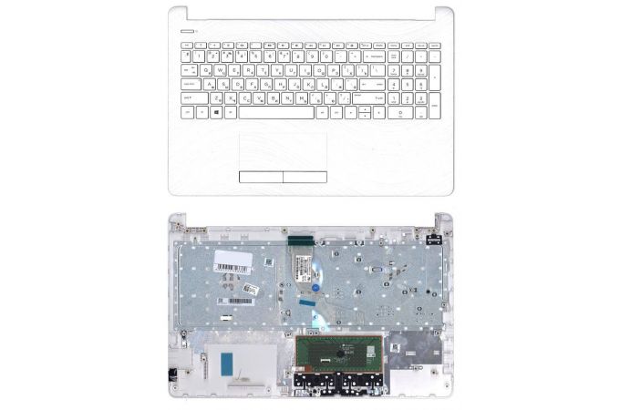 Клавиатура для ноутбука HP 15-RA 15-RB 15-BS топкейс белый