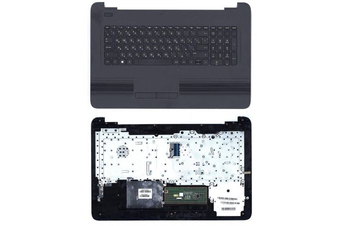 Клавиатура для ноутбука HP 17-AC черная топ-панель