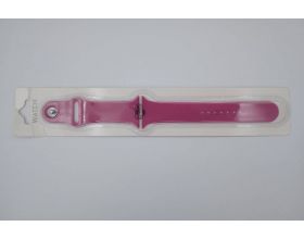 Ремешок силиконовый для Apple Watch 42-44 мм цвет темная фуксия (размер ML) (УЦЕНКА! МЯТАЯ УПАКОВКА)