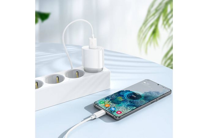 Сетевое зарядное устройство USB HOCO C109A (10.5W) Fighter (EU) (белый)