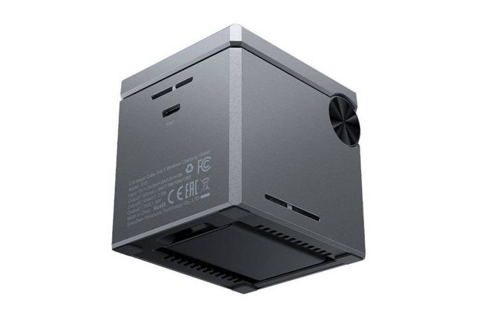 Беспроводное зарядное устройство ACEFAST E18 Rubik Cube 3-in-1 Wireless Charging Holder (Черный)