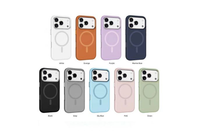 Чехол для iPhone 17 Pro Max (6,9) MOSBROS Pure Magsafe Mag Icoat (Mix)