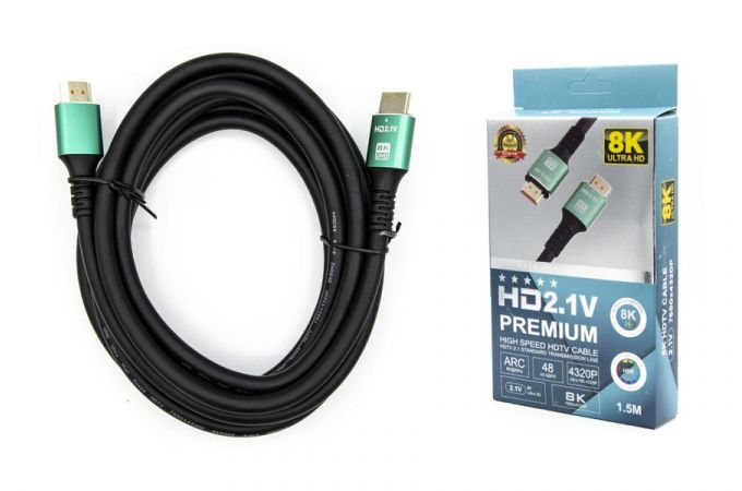 Кабель HDMI-HDMI (V2.1) 1.5 метра 8K