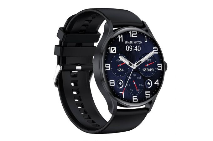 Смарт часы XO J3 Sunday Round Sports Talking 75+120MM*21.8MM (Чёрные)