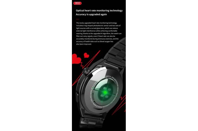 Смарт часы XO J1 Porsche Wireless Charging Sport Call (Чёрные)