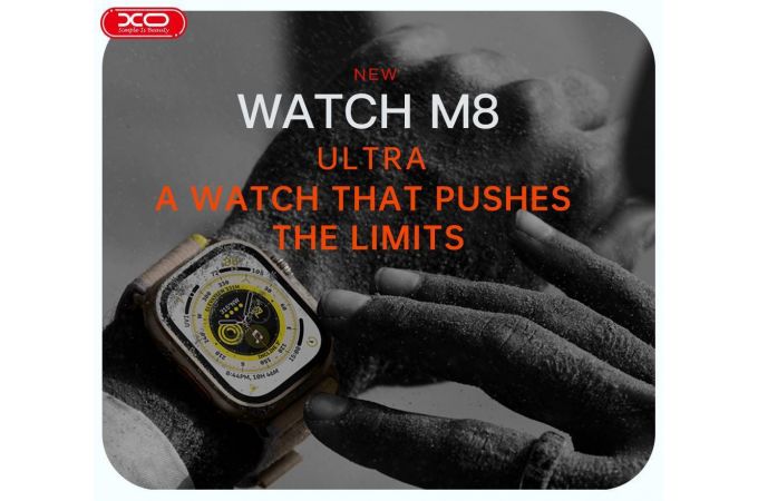 Смарт часы XO M8 Ultra wireless charging sports version Size:45mm, smaller than original design 82.5+129*21.5mm (Чёрные)