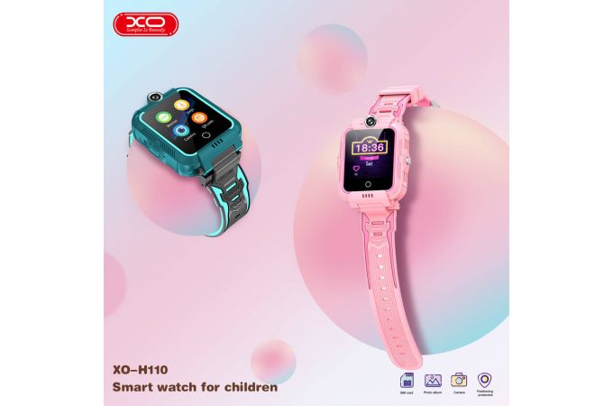 Смарт часы детские с GPS XO H110 (Зелёные)