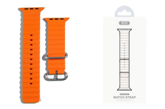Ремешок силиконовый XO BT02A Marine Silicone Band Watch 38/40/41mm Universal Watch Band Orange