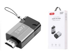 Конвертер XO GB014 HDMI to VGA female converter Tranish