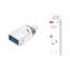 Переходник OTG XO NB256A USB-A Female to Apple OTG Adapter (with Lanyard) White