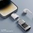 Переходник OTG XO NB256A USB-A Female to Apple OTG Adapter (with Lanyard) White