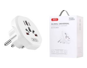 Сетевой адаптер-переходник XO WL23 (EU) standard to multi national universal wall socket White