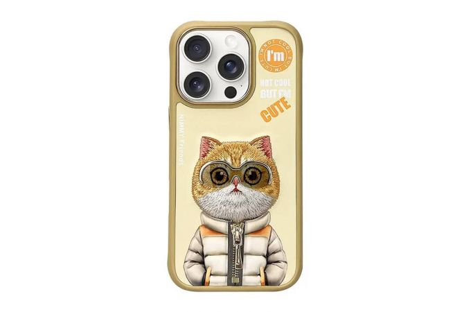 Чехол для телефона Nimmy Phone 16 Pro (Golden Cat)