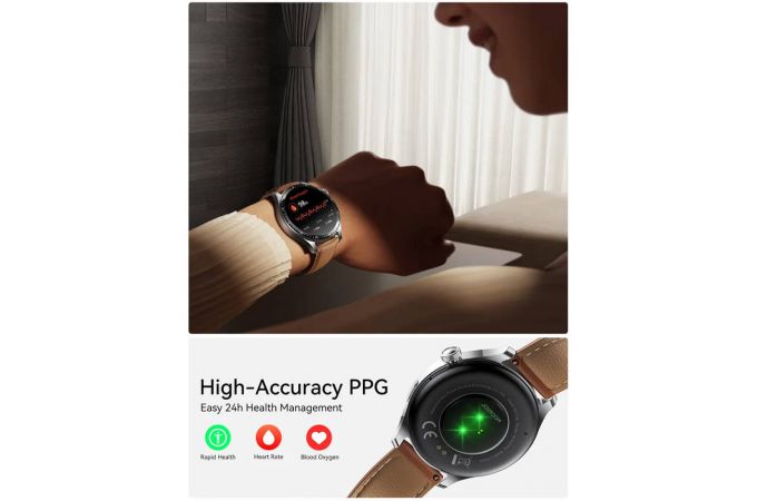 Смарт часы JoyRoom Classic Series JR-FC2 Pro Smart Watch (Answer/Make Call) Moonlight Silver
