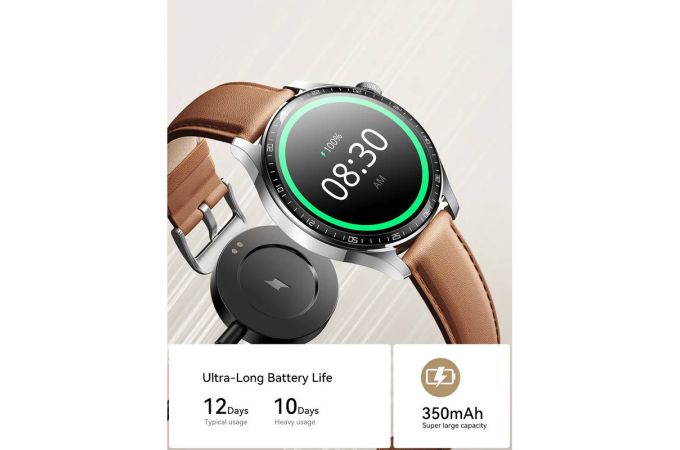 Смарт часы JoyRoom Classic Series JR-FC2 Pro Smart Watch (Answer/Make Call) Moonlight Silver