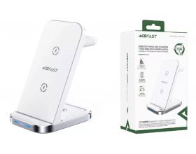 Беспроводное зарядное устройство ACEFAST E15 desktop 3-in-1 wireless charging stand (Белый)