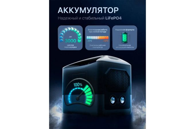 Орбита OT-SMP02 Портативная электростанция аккумуляторная (1036Вт/ч)