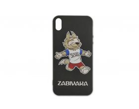 Чехол для iPhone Х матовый с рисунком, вариант 3 (черный)