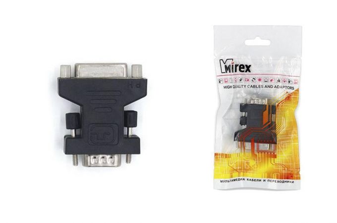 Конвертер переходник Mirex DVI (F) - VGA (M) (13700-ADVFVGM2) (1/416-2)