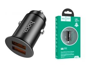 Автомобильное зарядное устройство АЗУ 2USB HOCO NZ1 Developer 36W double port QC3.0 (черный)