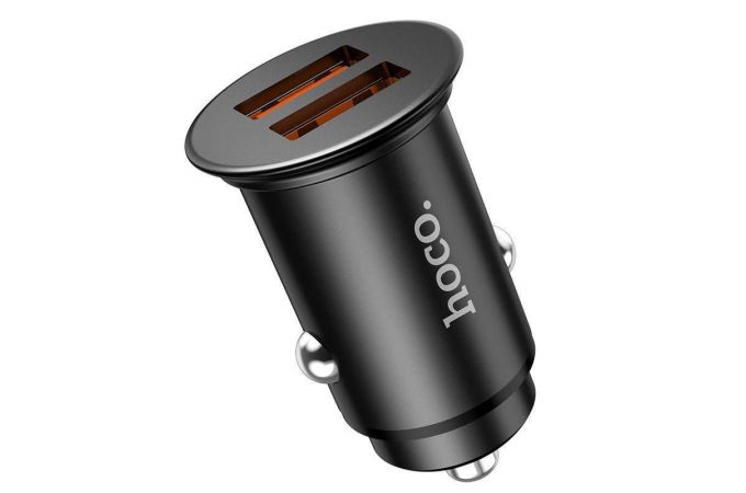 Автомобильное зарядное устройство АЗУ 2USB HOCO NZ1 Developer 36W double port QC3.0 (черный)