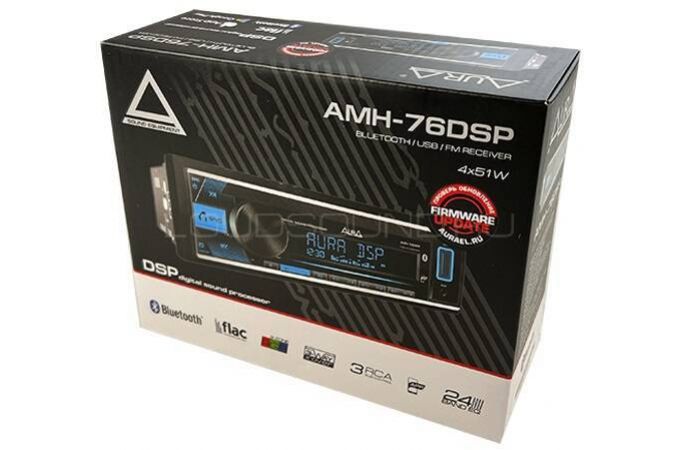 Автомагнитола AURA MP3/WMA AMH-76DSP-NR процессор,USB/BLUETOOTH