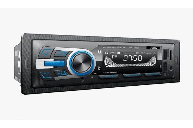 Автомагнитола AURA MP3/WMA AMH-202BT синяя, Bluetooth,2xUSB/micro SD, FLAC