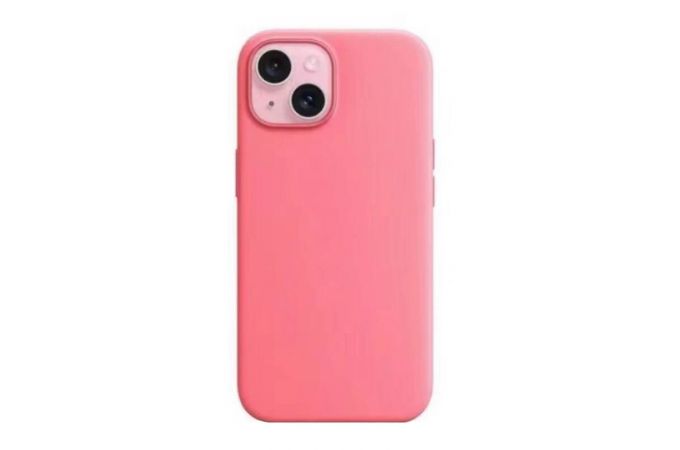 Чехол для iPhone 15 Pro (6,1) Silicone Case Soft Touch MagSafe Pink (розовый)